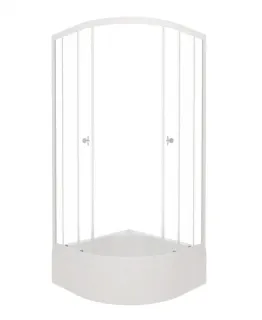 Душевой уголок Triton Ультра Щ0000061788 100x100 см профиль белый стекло прозрачное